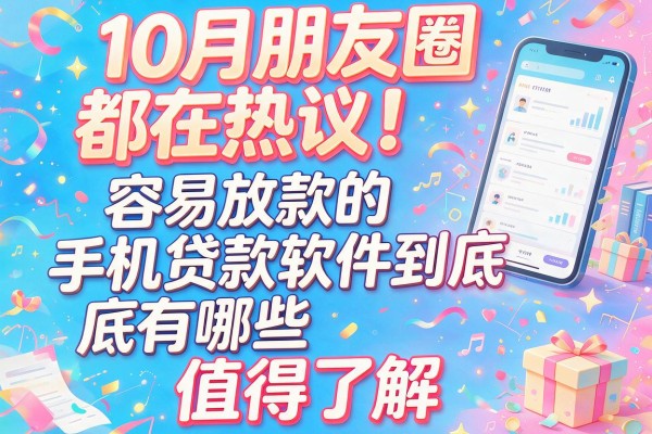 10月朋友圈都在热议！容易放款的手机贷款软件到底有哪些值得了解
