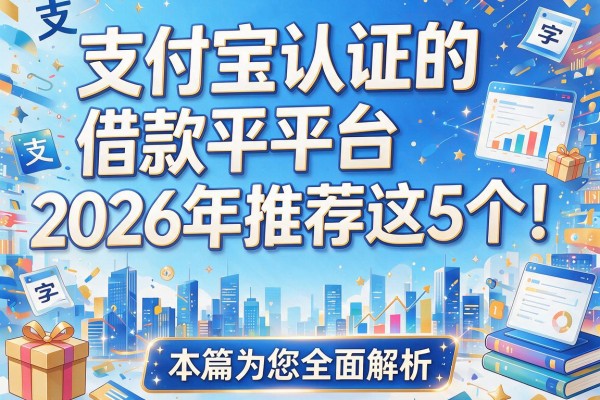 支付宝认证的借款平台2026年推荐这5个！本篇为您全面解析！