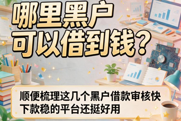 哪里黑户可以借到钱？顺便梳理这几个黑户借款审核快、下款稳的平台还挺好用
