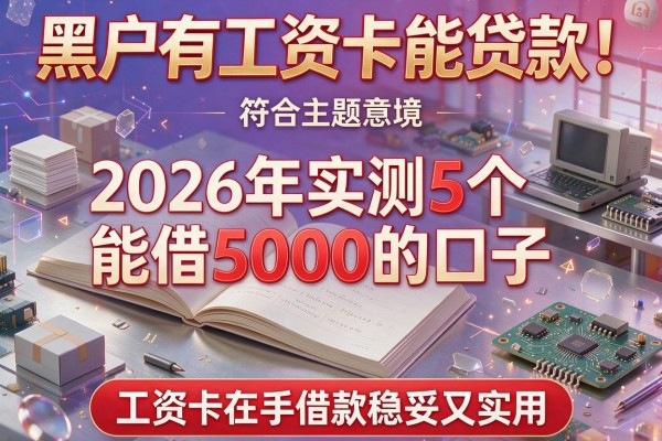 黑户有工资卡能贷款！2026年实测5个能借5000的口子，工资卡在手借款稳妥又实用