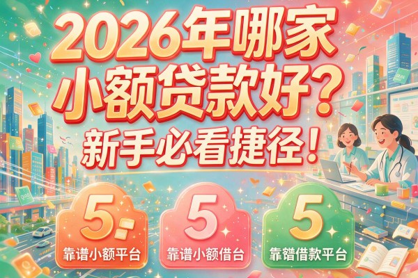 2026年哪家小额贷款好？新手必看捷径！分享5个靠谱小额借款平台