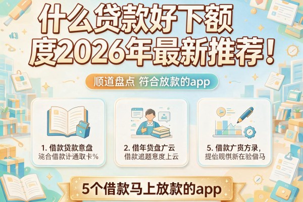 什么贷款好下额度2026年最新推荐！顺道盘点5个借款马上放款的app