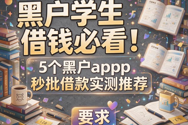 黑户学生借钱必看！5个黑户app秒批借款实测推荐
