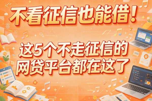 不看征信也能借！这5个不走征信的网贷平台都在这了