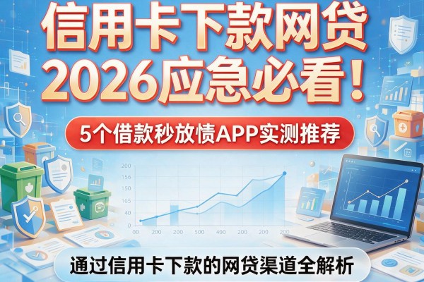 信用卡下款网贷2026应急必看！5个借款秒放款APP实测推荐，通过信用卡下款的网贷渠道全解析