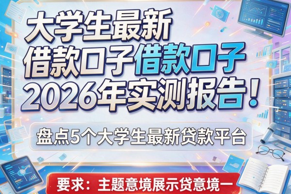 大学生最新借款口子2026年实测报告！盘点5个大学生最新贷款平台