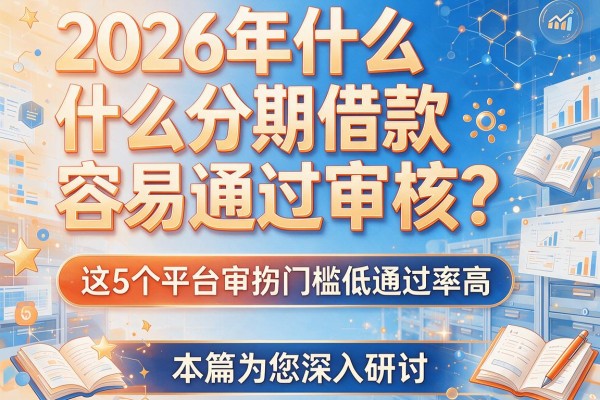2026年什么分期借款容易通过审核？这5个平台审核门槛低通过率高，本篇为您深入研讨！