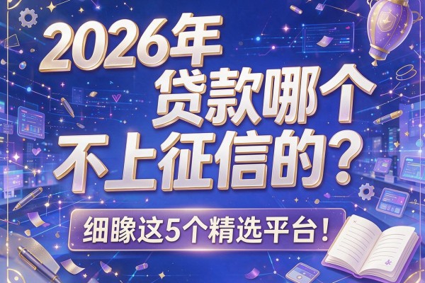 2026年贷款哪个不上征信的？细瞅这5个精选平台！本文为您精心探索！