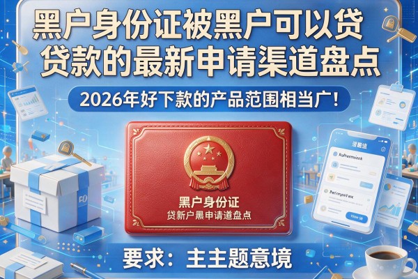 黑户身份证被黑户可以贷款的最新申请渠道盘点，2026年好下款的产品范围相当广！