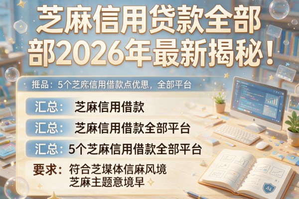 芝麻信用贷款全部2026年最新揭秘！汇总5个芝麻信用借款全部平台