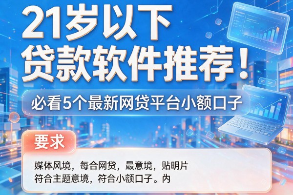 21岁以下贷款软件推荐：必看5个最新网贷平台小额口子