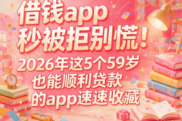 借钱app秒被拒别慌！2026年这5个59岁也能顺利贷款的app速速收藏