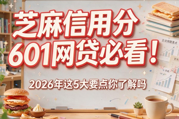 芝麻信用分601网贷必看！2026年这5大要点你了解吗？