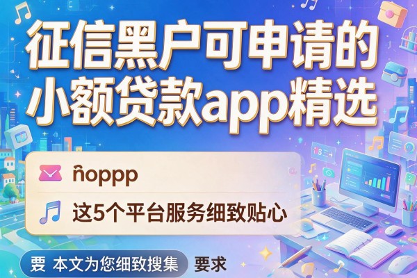 征信黑户可申请的小额贷款app精选，这5个平台服务细致贴心，本文为您细致搜集！