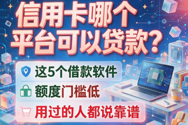 信用卡哪个平台可以贷款？这5个借款软件额度门槛低、用过的人都说靠谱