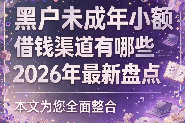 黑户未成年小额借钱渠道有哪些2026年最新盘点，本文为您全面整合！