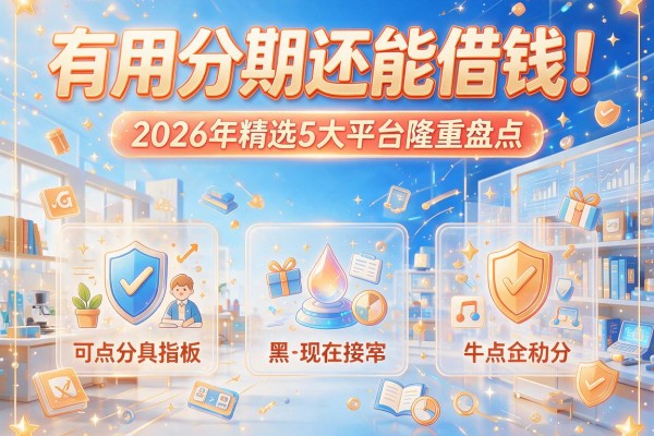 有用分期还能借钱！2026年精选5大平台隆重盘点
