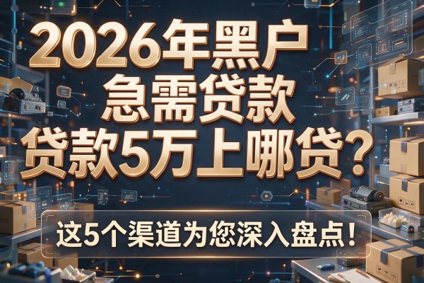 2026年黑户急需贷款5万上哪贷？这5个渠道为您深入盘点！