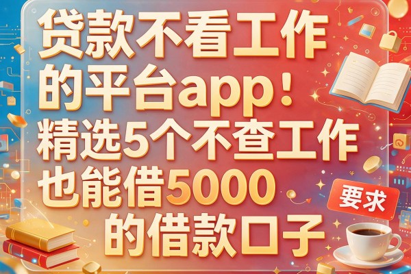 贷款不看工作的平台app：精选5个不查工作也能借5000的借款口子