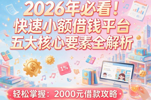 2026年必看！快速小额借钱平台五大核心要素全解析，轻松掌握2000元借款攻略