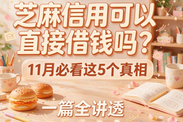 芝麻信用可以直接借钱吗？11月必看这5个真相，一篇全讲透！