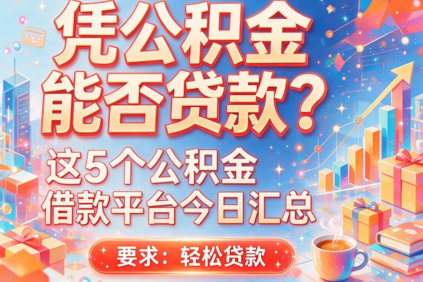 凭公积金能否贷款？这5个公积金借款平台今日汇总，轻松贷款