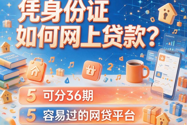 凭身份证如何网上贷款？盘点5个可分36期且容易过的网贷平台