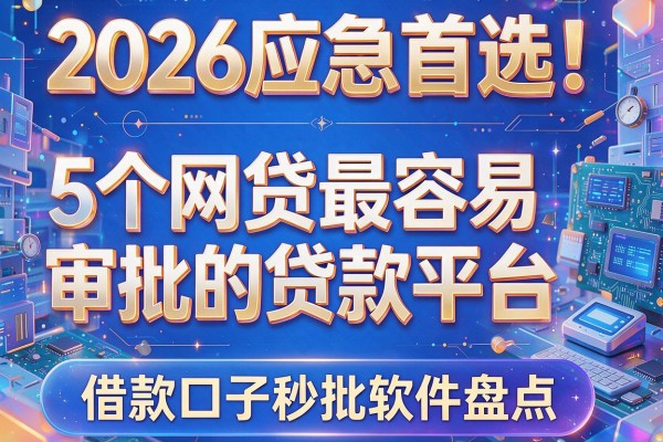 2026应急首选！5个网贷最容易审批的贷款平台，借款口子秒批软件盘点