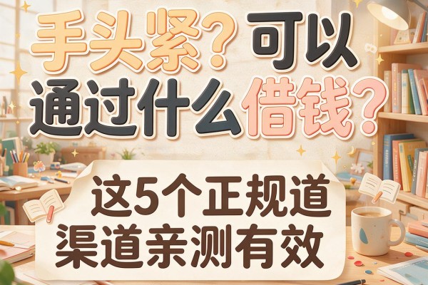 手头紧？可以通过什么借钱？这5个正规渠道亲测有效！