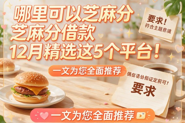 哪里可以芝麻分借款12月精选这5个平台！一文为您全面推荐！