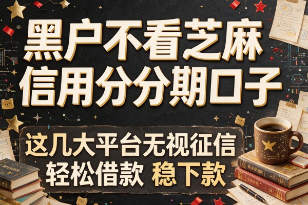 黑户不看芝麻信用分分期口子，这几大平台无视征信轻松借款稳下款