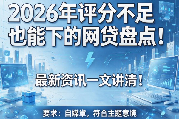 2026年评分不足也能下的网贷盘点！最新资讯一文讲清！