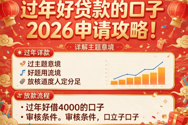 过年好贷款的口子2026申请攻略！详解过年好借4000的口子审核条件与放款流程