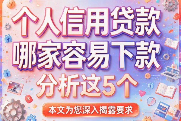 个人信用贷款哪家容易下款分析这5个，本文为您深入揭露！