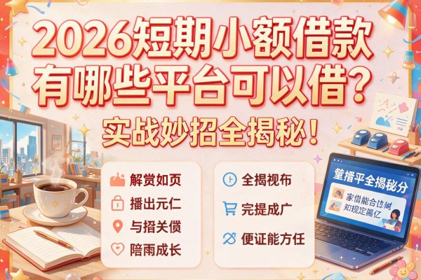 2026短期小额借款有哪些平台可以借？实战妙招全揭秘！