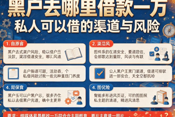 黑户去哪里借款一万私人可以借的渠道与风险，本文为您细致概括！