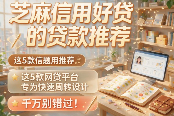 芝麻信用好贷的贷款推荐：这5款网贷平台专为快速周转设计，千万别错过！