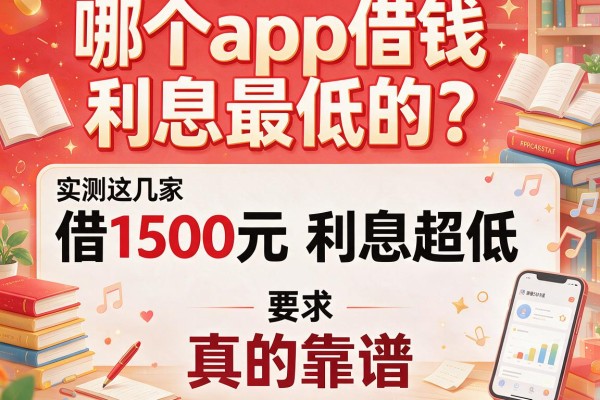 哪个app借钱利息最低的？实测这几家借1500元利息超低，真的靠谱