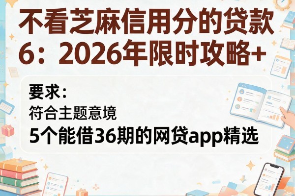 不看芝麻信用分的贷款6：2026年限时攻略+5个能借36期的网贷app精选