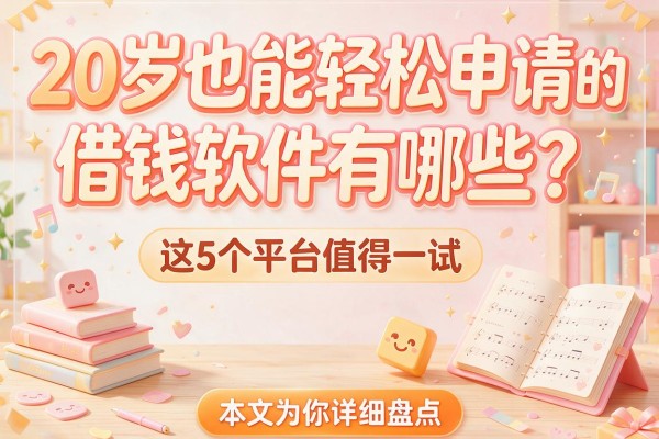 20岁也能轻松申请的借钱软件有哪些？这5个平台值得一试，本文为你详细盘点！