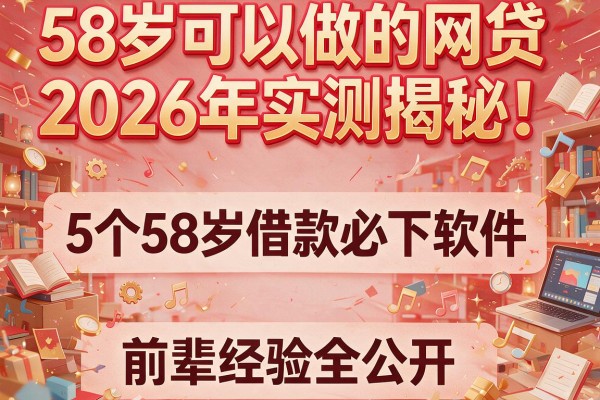 58岁可以做的网贷：2026年实测揭秘！5个58岁借款必下软件，前辈经验全公开