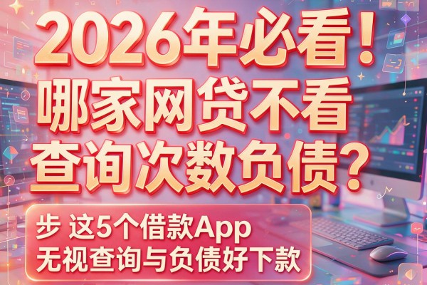 2026年必看！哪家网贷不看查询次数和负债？这5个借款App无视查询与负债好下款