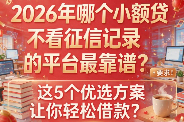 2026年哪个小额贷不看征信记录的平台最靠谱？这5个优选方案让你轻松借款！
