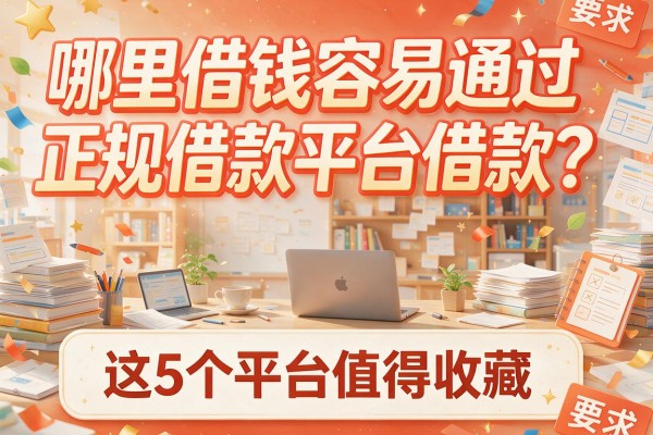 哪里借钱容易通过正规借款平台借款？这5个平台值得收藏
