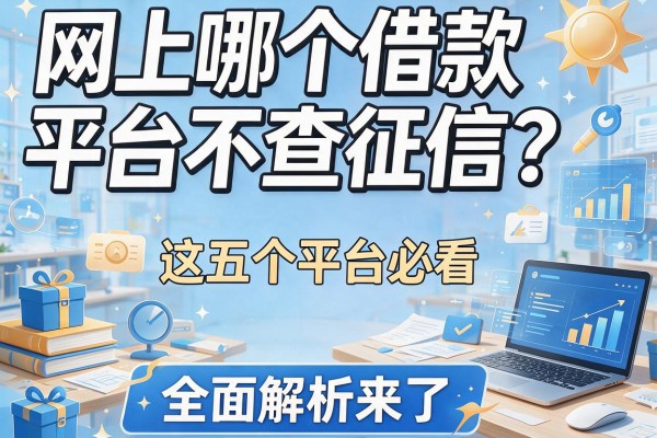 网上哪个借款平台不查征信？这五个平台必看，全面解析来了！