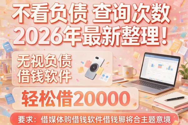 不看负债和查询次数2026年最新整理！这五款无视负债的借钱软件轻松借20000