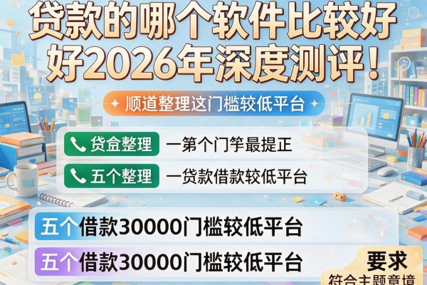 贷款的哪个软件比较好2026年深度测评！顺道整理这五个借款30000门槛较低平台