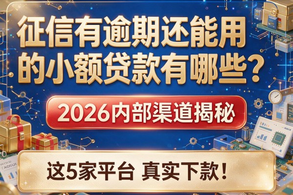 征信有逾期还能用的小额贷款有哪些？2026内部渠道揭秘，这5家平台真实下款！