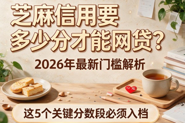 芝麻信用要多少分才能网贷？2026年最新门槛解析，这5个关键分数段必须入档