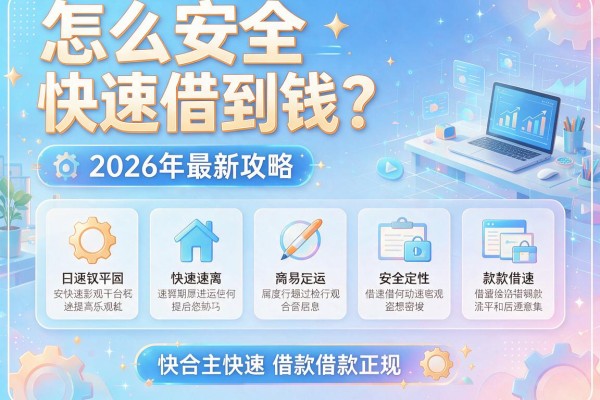 怎么安全快速借到钱？2026年最新攻略：盘点五个安全快速借款的正规平台